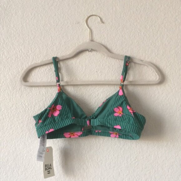Billabong Seain Green Twist Island Bikini Top Large - Picture 12 of 14